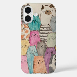 猫の山 iPhone 16ケース