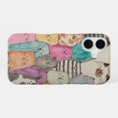 猫の山 iPhone 16ケース (裏面横)
