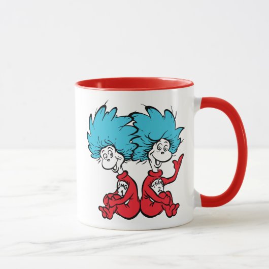 猫の帽子にいるThing+One+Thing+Two マグカップ (右)