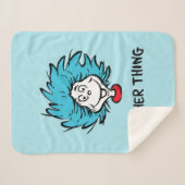 猫の帽子の中の一つ二つ兄弟物 シェルパブランケット (正面(横))