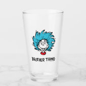 猫の帽子の中の一つ二つ兄弟物 タンブラーグラス (正面)