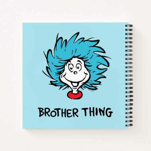 猫の帽子の中の一つ二つ兄弟物 ノートブック (裏面)