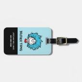 猫の帽子の中の一つ二つ兄弟物 ラゲッジタグ (正面横)