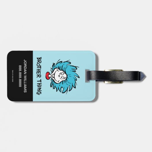 猫の帽子の中の一つ二つ兄弟物 ラゲッジタグ (裏面横)