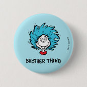 猫の帽子の中の一つ二つ兄弟物 缶バッジ (正面)