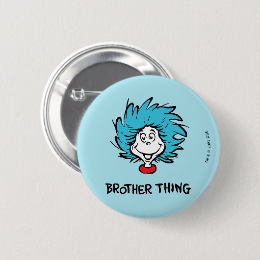 猫の帽子の中の一つ二つ兄弟物 缶バッジ (正面&裏面)