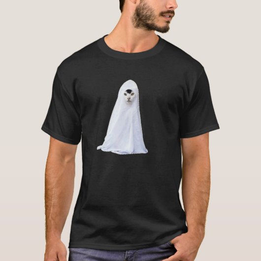 猫の幽霊ミーム, 人気のインターネットミーム ハロウィン Tシャツ (正面)