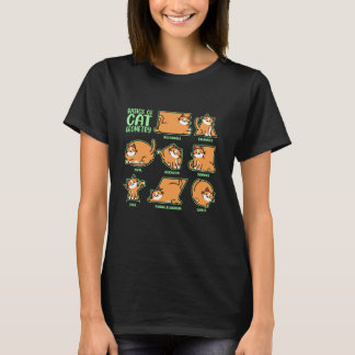 猫の幾何学の基礎、数学教師、面白い猫のL Tシャツ