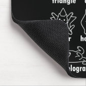 猫の幾何学 物理学 楽しい 学校に戻る 数学の先生 T マウスパッド (コーナー)