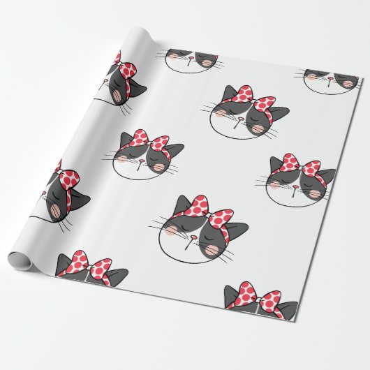 猫の弓 ラッピングペーパー (アンロールド)