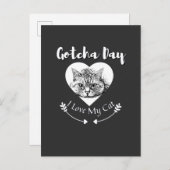 猫の引き継ぎの日-養子縁組の日 案内ポストカード (正面/裏面)