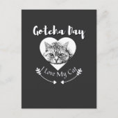 猫の引き継ぎの日-養子縁組の日 案内ポストカード (正面)