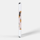 猫の引っかき傷 シームレス パターン iPhoneケース (右側面)