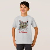 猫の引用文であるおもしろいPAWsitive Tシャツ (正面フル)