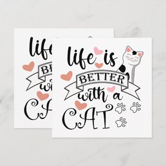 猫の引用文 (正面/裏面)