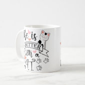 猫の引用文 コーヒーマグカップ (正面左)