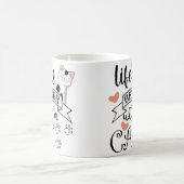 猫の引用文 コーヒーマグカップ (中央)