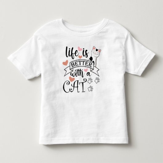 猫の引用文 トドラーTシャツ (正面)