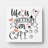 猫の引用文 フォトプラーク (正面)