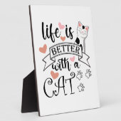 猫の引用文 フォトプラーク (側面)