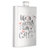 猫の引用文 フラスク (右)