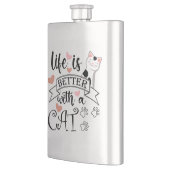 猫の引用文 フラスク (左)