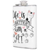 猫の引用文 フラスク (左)