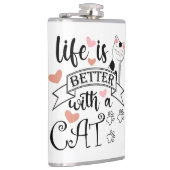 猫の引用文 フラスク (右)