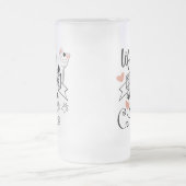 猫の引用文 フロストグラスビールジョッキ (中央)