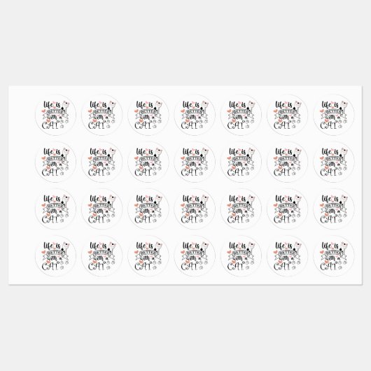 猫の引用文 ラベル (シート)