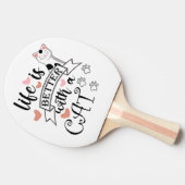 猫の引用文 卓球ラケット (横)