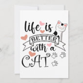 猫の引用文 招待状 (裏面)