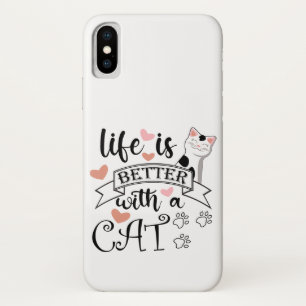 猫の引用文 iPhone X ケース