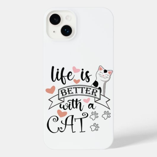 猫の引用文 iPhoneケース (裏面)