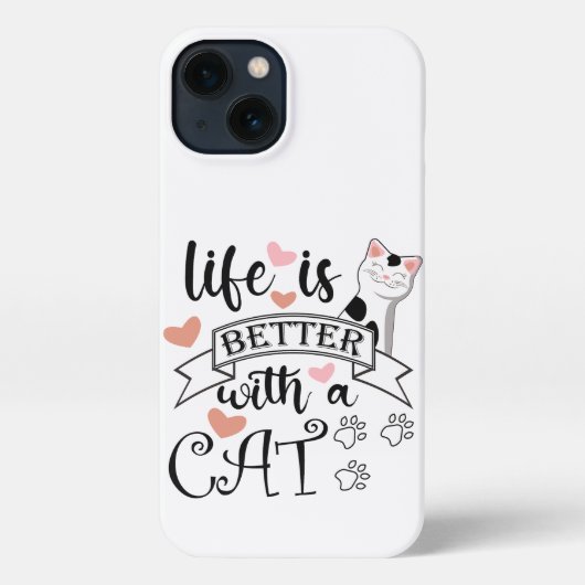 猫の引用文 iPhoneケース (裏面)