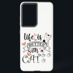 猫の引用文 SAMSUNG GALAXY S21 ULTRAケース<br><div class="desc">猫おもしろいと引用文生活が楽しめる</div>