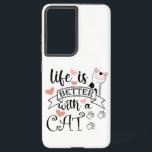猫の引用文 SAMSUNG GALAXY S21 ULTRAケース<br><div class="desc">猫おもしろいと引用文生活が楽しめる</div>