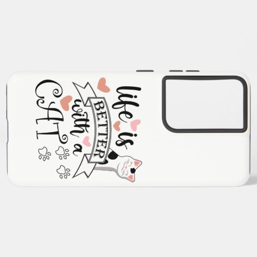 猫の引用文 SAMSUNG GALAXYケース (左側面)