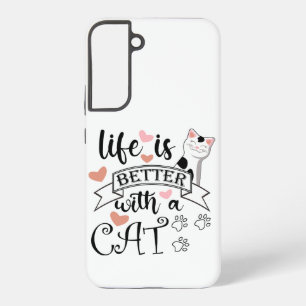 猫の引用文 SAMSUNG GALAXY S22+ケース