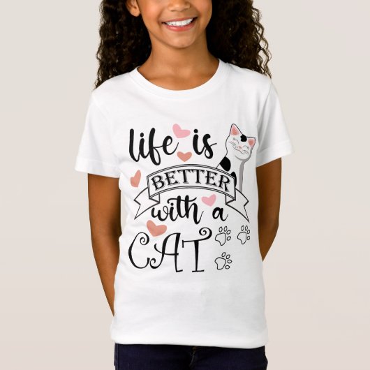猫の引用文 Tシャツ (正面)