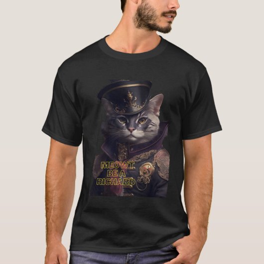 猫の強さはリチャードにならない限り Tシャツ (正面)