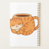 猫の形のコーヒーマグ ハードカバー・プランナー プランナー手帳 (裏面)
