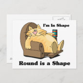 猫の形をした ポストカード (正面/裏面)