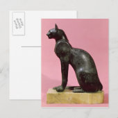猫の彫刻・時代後期 ポストカード (正面/裏面)