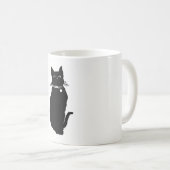 猫の影 コーヒーマグカップ (正面右)