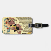 猫の役者,国芳猫の俳優，国芳，浮世絵 ラゲッジタグ (正面横)