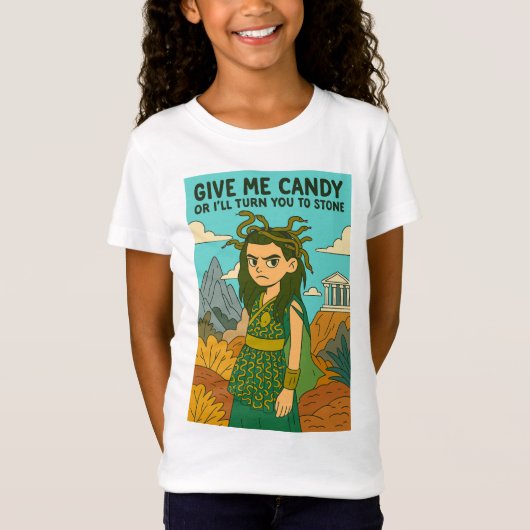 猫の復讐ハロウィンデザイン Tシャツ (正面)