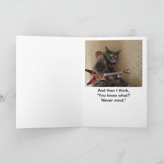 猫の心の中 カード (内部)