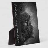 猫の心は秘密の深い海 フォトプラーク (側面)