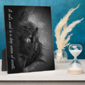 猫の心は秘密の深い海 フォトプラーク (側面)